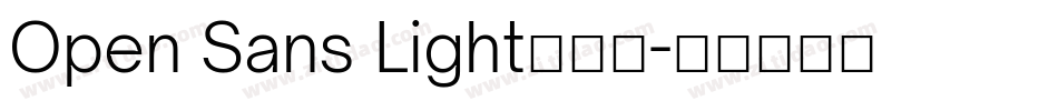 Open Sans Light手机版字体转换